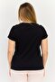 Women Slim Fit Short Sleeves Outdoor Top, Black - 3
