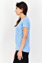 Women 2 Pcs Crew Neck Graphic Print Short Sleeve Sleepwear Set, Multicolor - 3