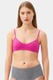 Women Solid Non Padded Bikini Top, Pink
