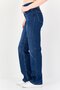 Women Straight Fit Washed High Waist Denim, Blue - 4
