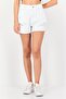 Women Rip Denim Shorts, White