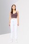 Women Sportswear Fit Outdoor Jogger Pants, White - 2