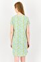 x Rosaline Women Abstract Print Short Sleeves Sleeping Dress, Multicolor - 4