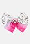 Kids Girl Sequins Hair Bow, Pink/White Combo