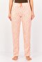 Women Allover Print Drawstring Sleepwear Pyjama, Multicolor