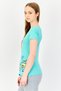 Rosaline By Women Graphic Print Short Sleeve Sleepwear Top, Green - 2