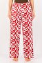 Women Allover Print Drawstring Pajamas, Multicolor