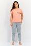Rosaline x Women 2 Pieces Crew Neck Allover Print Short Sleeve Sleepwear Top, Multicolor - 3