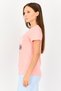 Rosaline x Women 2 Pieces Crew Neck Graphic Print Short Sleeve Sleepwear Top, Multicolor - 6
