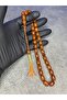 High-End Rope Tassel Old Crimped Amber Prayer Beads