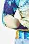 Women Round Neck Long Sleeve Allover Print Top, Multicolor - 3