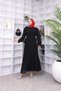 Women's Chiffon Special Occasion Savior Hijab Pleated Dress - 7