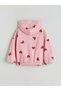 Lcw Kids Pink Zippered Hooded Girl's Sweatshirt - 3
