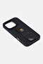 iPhone 16 Pro Morphix Cuero Grip Stand Protective Case, Black - 4