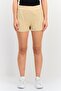 Women Textured Basic Shorts, Tan