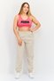 Women Brand Logo Non Padded Sports Bra, Dark Pink - 2