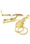 Roman Extendable Curtain Rod, Metal Single Rod Window Treatment Rod Drapery Rod GOLD, 200 – 400 cm - 3