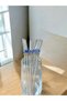 Glass Glittering Tea Spoon Set with Evil Eye Beads, Set of 6 - 2