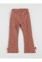 Lcw Kids Brown Printed Girls' Leggings 2-Pack - 4
