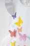 Girl's Pleated 3D Butterfly Special Occasion Evening Dress - Koza - 6