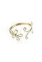 Flower Detailed Gold Color Upper Arm Bracelet - 2