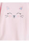 Crew Neck Printed Girl's Pajama Set - 3