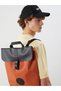 Orange Leather Look Men's Backpack - 6