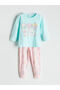 Esvab • Modern & Distinctive Zero Roba Collar Printed Girls' Pajama Set