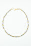 Gold Detail Gray Crystal Necklace - 2