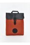 Orange Leather Look Men's Backpack - 2