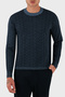 Jacquard Logo Printed 100% Wool Crew Neck Sweater Men's Sweater Em002630 Af14199 Fb077 - 6