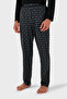 Cotton Jacquard Regular Fit Normal Waist Crew Neck Pajama Set Men's Pajama Set - 5
