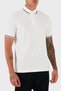 Stripe Detailed Cotton Regular Fit Buttoned Polo Neck t Shirt Men's Polo Neck t Shirt E - 4