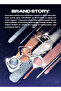 3g Stardust Diamond Mono Eyeshadow Highly Pigmented Blue Shiny Glitter Shimmer Eye Shadow Palette - 7
