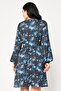 Women Allover Print Midi Dress, Multicolor - 4