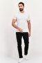 Men Slim Fit Solid Stretchable Jeans, Black - 4