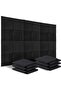 Pack of 12 Acoustic Panels - High Density Acoustic Foam - Self Adhesive Acoustic Panel - Sou