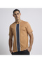 Men's Brown Crew Neck Tee