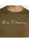 Men's Green Crew Neck Tee - 6