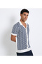 Men's White FLAT KNIT POLO - 3