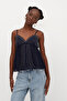 Adjustable Strap Beaded Blouse A17480 - 4