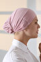Elastic Seamless Non-Slip Silicone Tie-Up Hijab Bonnet Pink - 5
