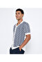 Men's White FLAT KNIT POLO - 2