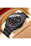 Men's 8455 Quartz Watch with Military Compass Dial and Black Stainless Steel Strap - 2