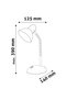 Lampă de birou Basic, neagră, max. 40W, E27 - 3