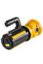 LED Spotlight Torch with 180° Rotating Head, Foldable Stand, Dual Control Buttons, Yellow and Black - 2