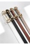 Women's Design Buckle Thin 4-Piece Set Belt 1St Quality Material Pants Belt,Dress Belt,Jacket Belt - 4