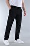 Dark Black Regular Fit Straight Cut Men's Trousers with Side Pockets 6540 - 4