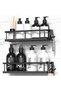 2-Pack Adhesive Shower Caddy, Rustproof Bathroom Organizer with Removable Hooks