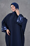 Ferace Abaya with Sequin Stripe Detailing on the Sleeves, Sizes 40-56. - 6